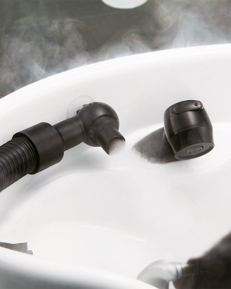 Ball Nozzle- Spa mist II holder med sugekop fra Takara Belmont i sort, frisørudstyr til spa-mist holder